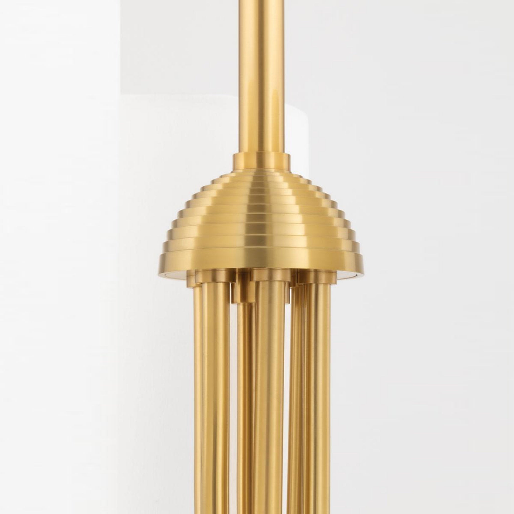 Esilora Harlem Chandelier — Belgian Linen Drum Shades
