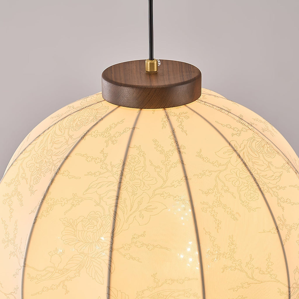 Harmony Pendant Lamp — Floral Pattern, Soft Ambient Glow
