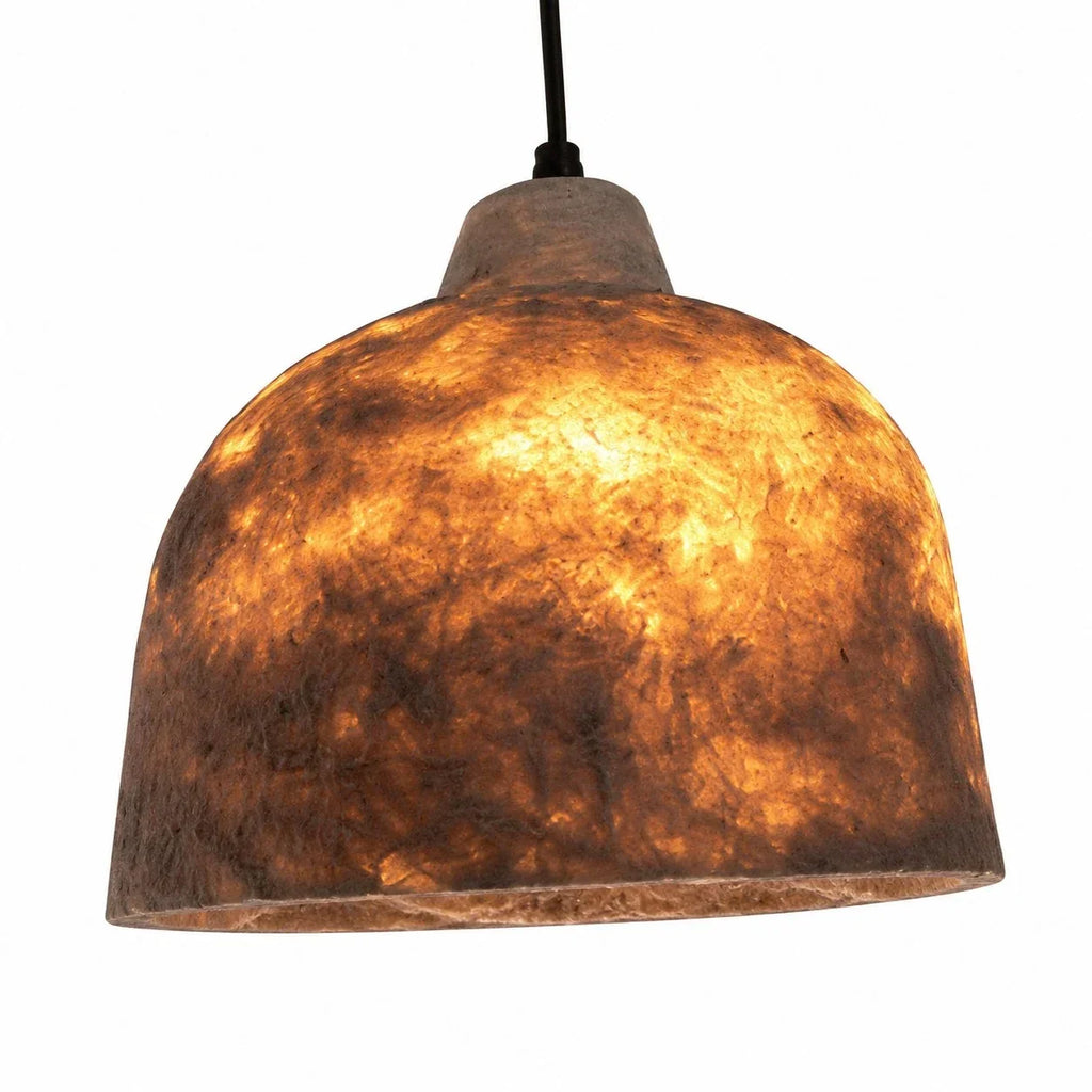 Handwoven Paper Bell Ceiling Pendant Light
