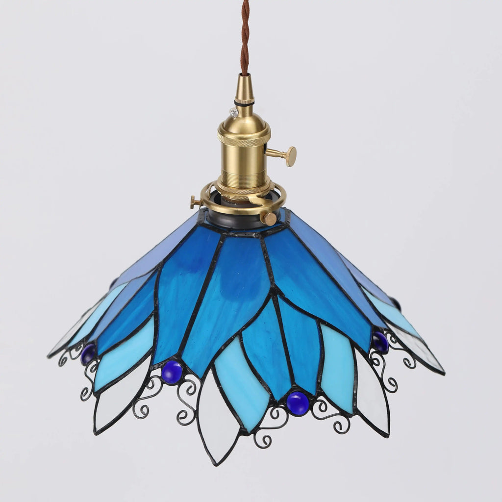 Handmade Stained Glass Ceiling Pendant Lamp
