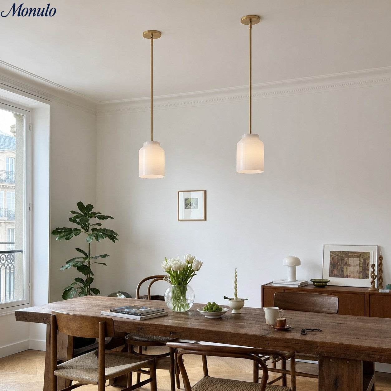Hanton Nordic Metal Morandi Pendant Light — Minimalist Design