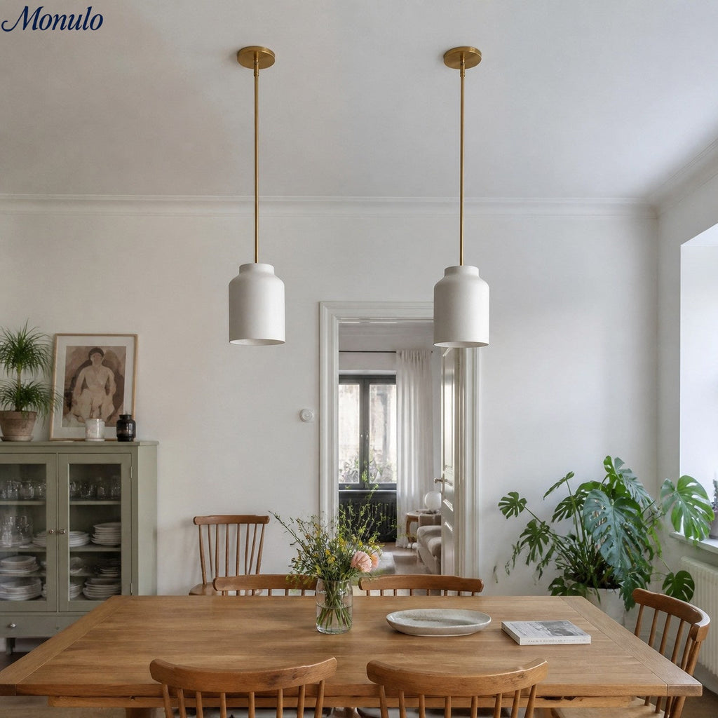 Hanton Nordic Metal Morandi Pendant Light — Minimalist Design
