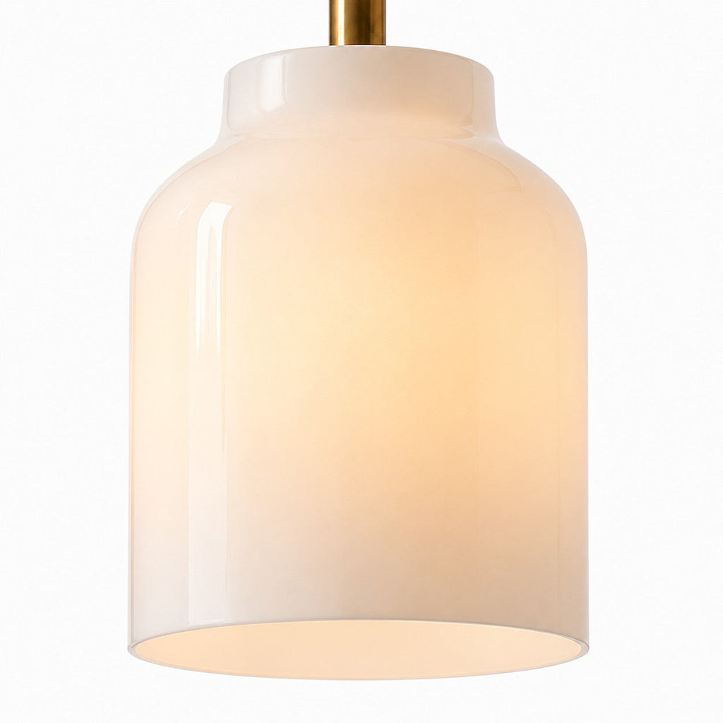 Hanton Modern 3-Light Wall Sconce — Slim Profile Milk Glass Fixture