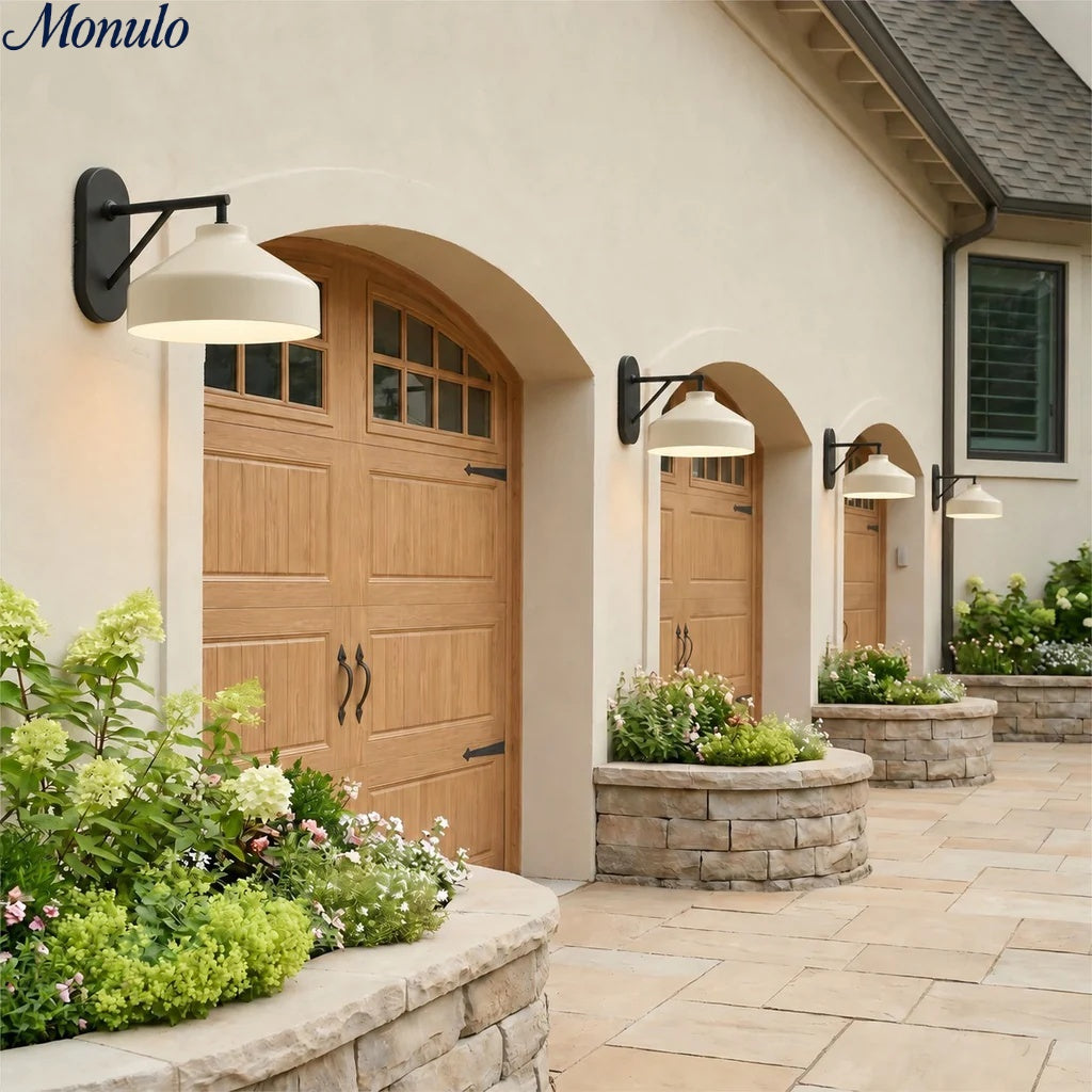 Hanton Industrial Modern Outdoor Wall Sconce — Slim Contemporary Design