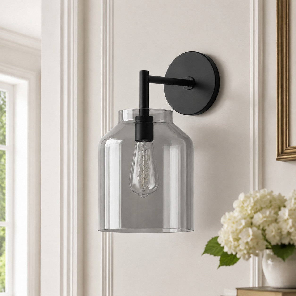 Hanton Industrial Modern Outdoor Wall Sconce — Slim Contemporary Design