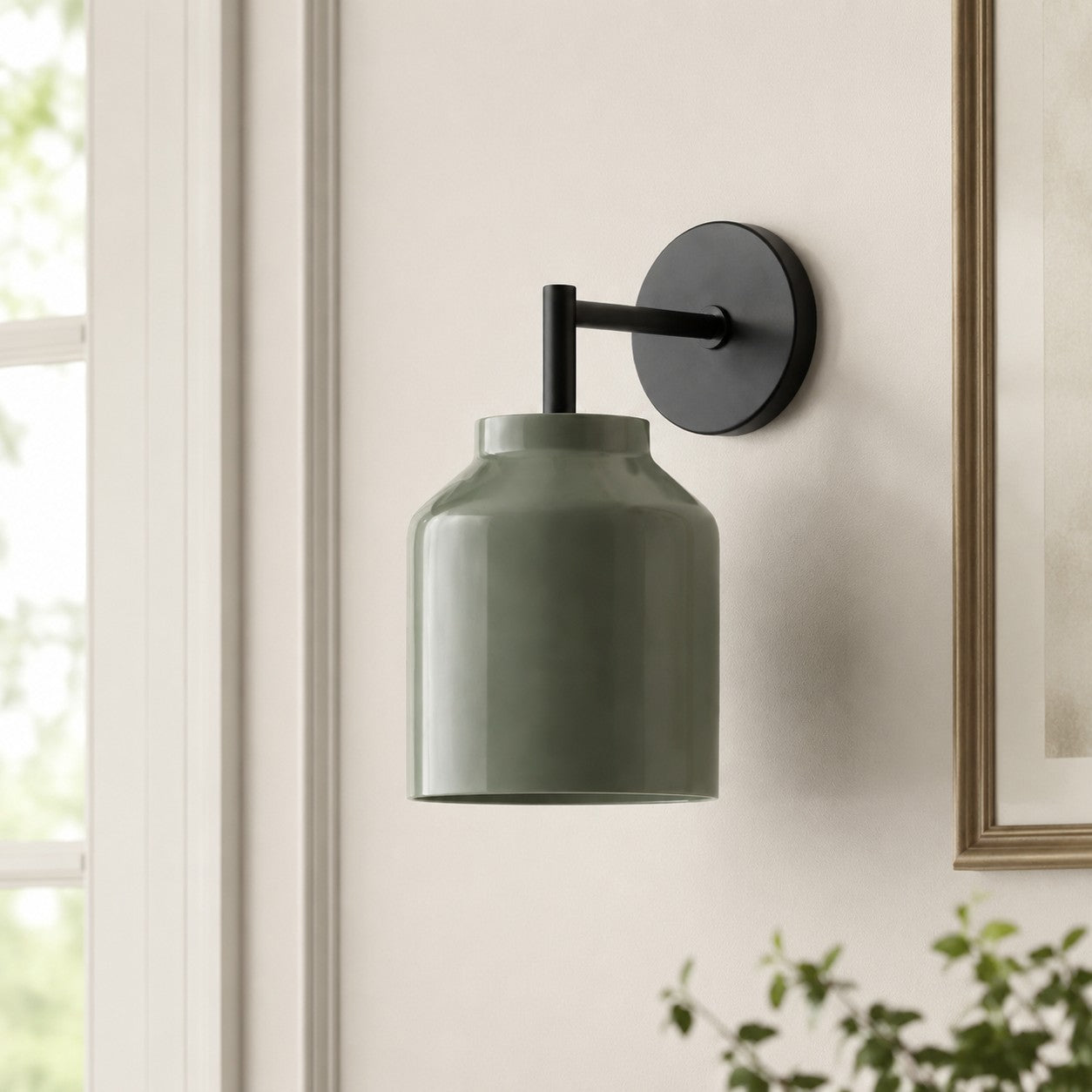 Hanton Industrial Modern Outdoor Wall Sconce — Slim Contemporary Design