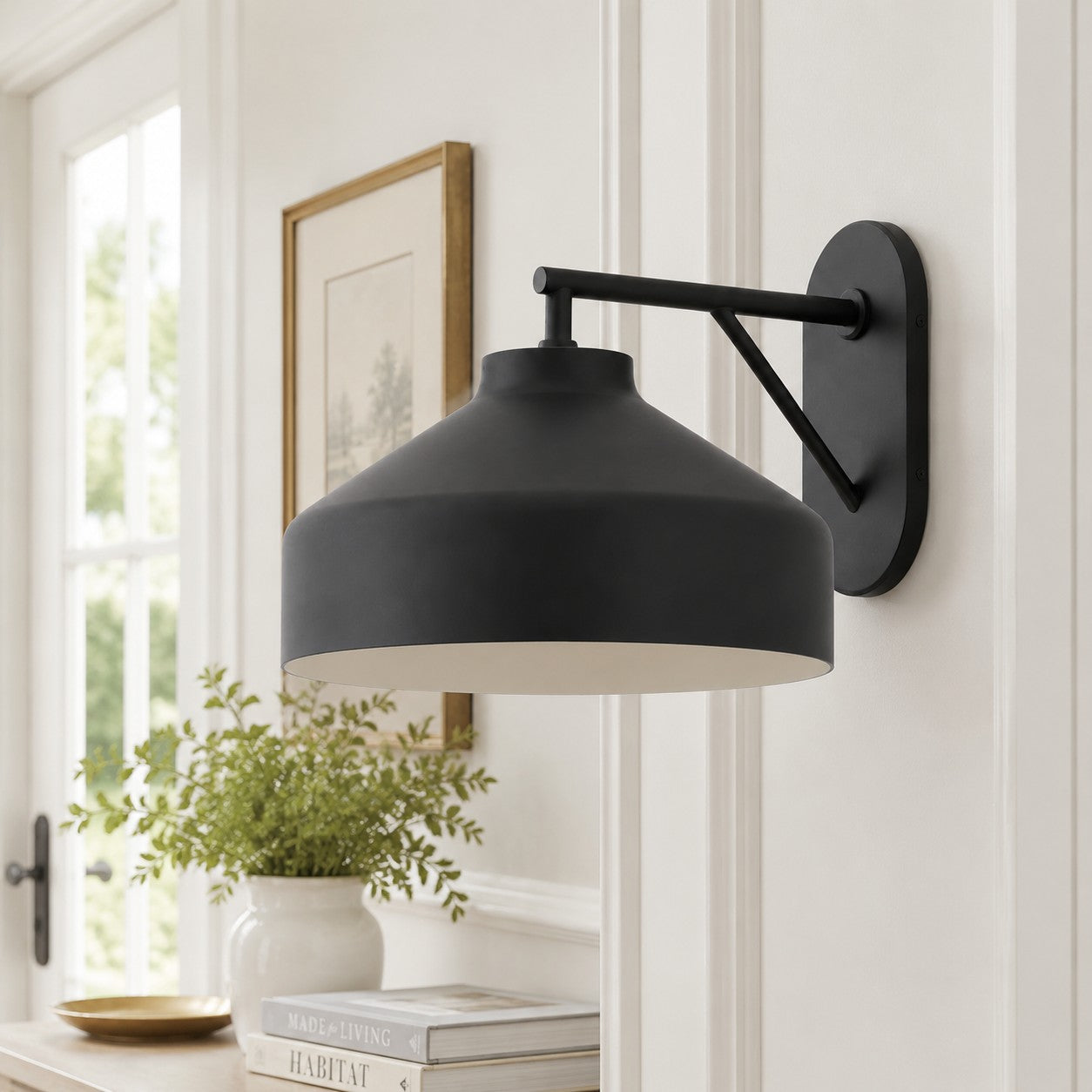 Hanton Industrial Modern Outdoor Wall Sconce — Slim Contemporary Design