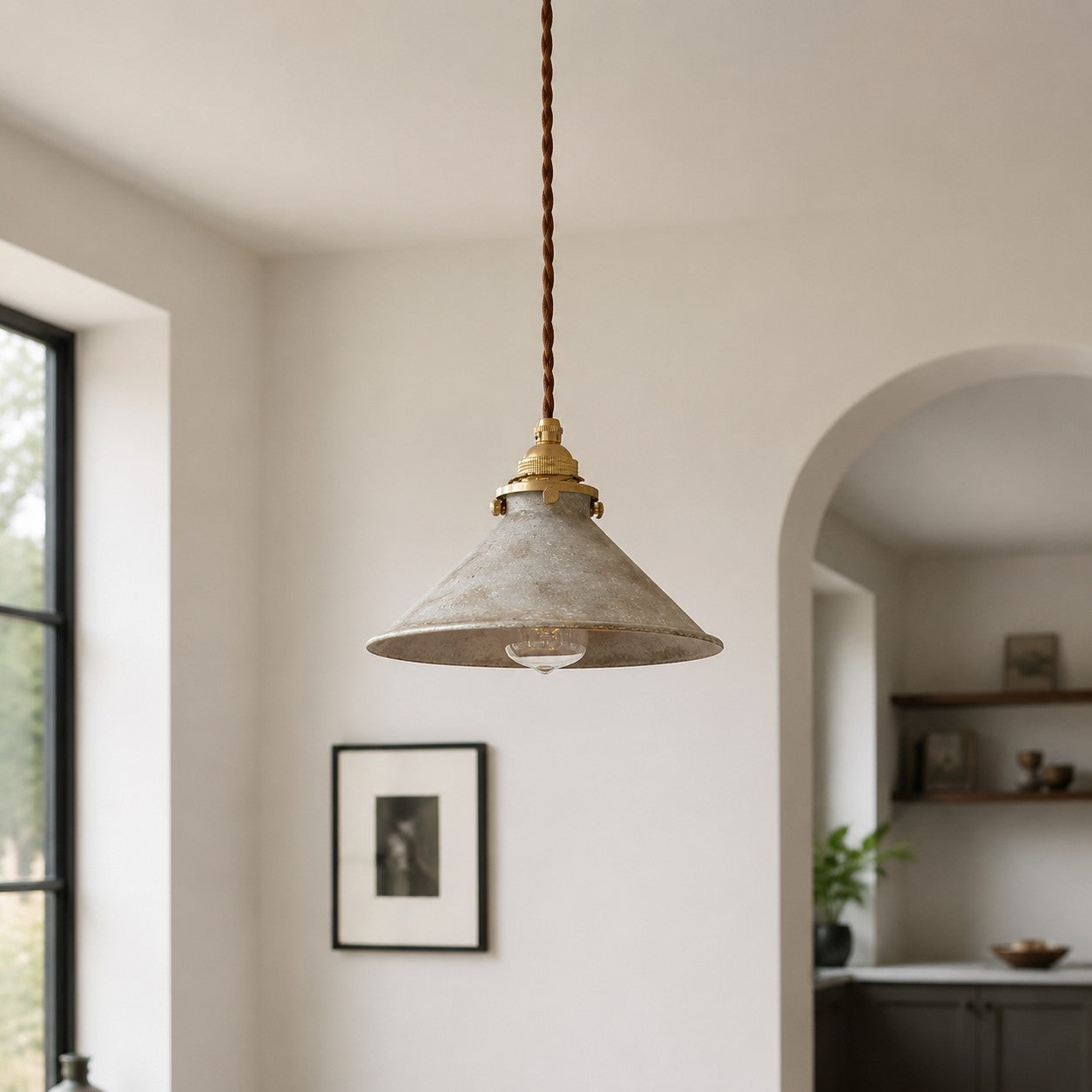Nordic Farmhouse Pendant Ceiling Light — Hand-Rusted Finish
