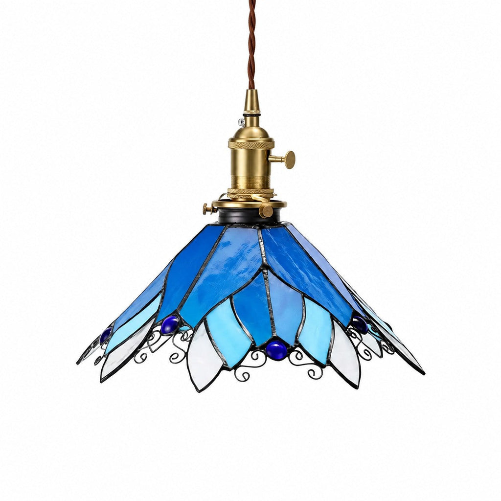 Handmade Stained Glass Ceiling Pendant Lamp