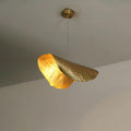 Hammered Brass Matte Pendant Light