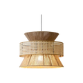 Handwoven Rattan and Hemp Rope Pendant Light — Veil Design