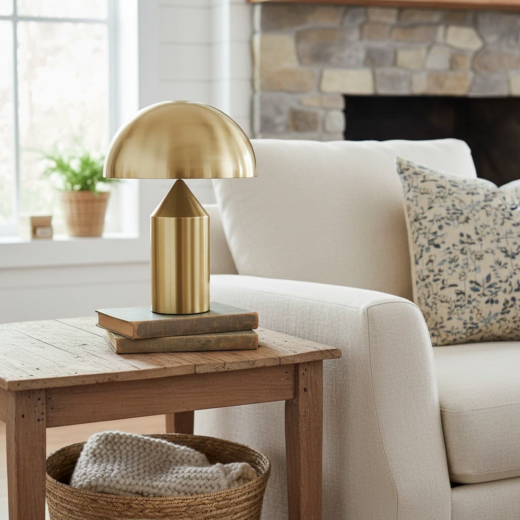 HaloVell N10 Mushroom Table Lamp — Modern Sculptural Design, Soft Accent Lighting