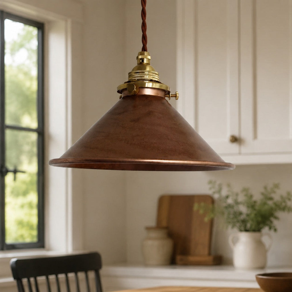 Nordic Farmhouse Pendant Ceiling Light — Hand-Rusted Finish
