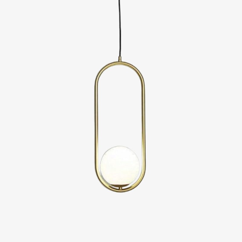 Halozen Modern Pendant Light — Soft Oval Decorative Hanging Lamp