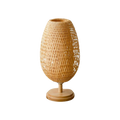 Sustainable Bamboo Table Lamp — Handcrafted Natural Accent Light