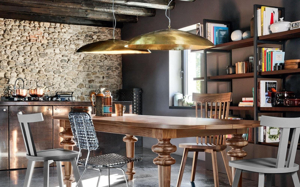 Hammered Brass Matte Pendant Light