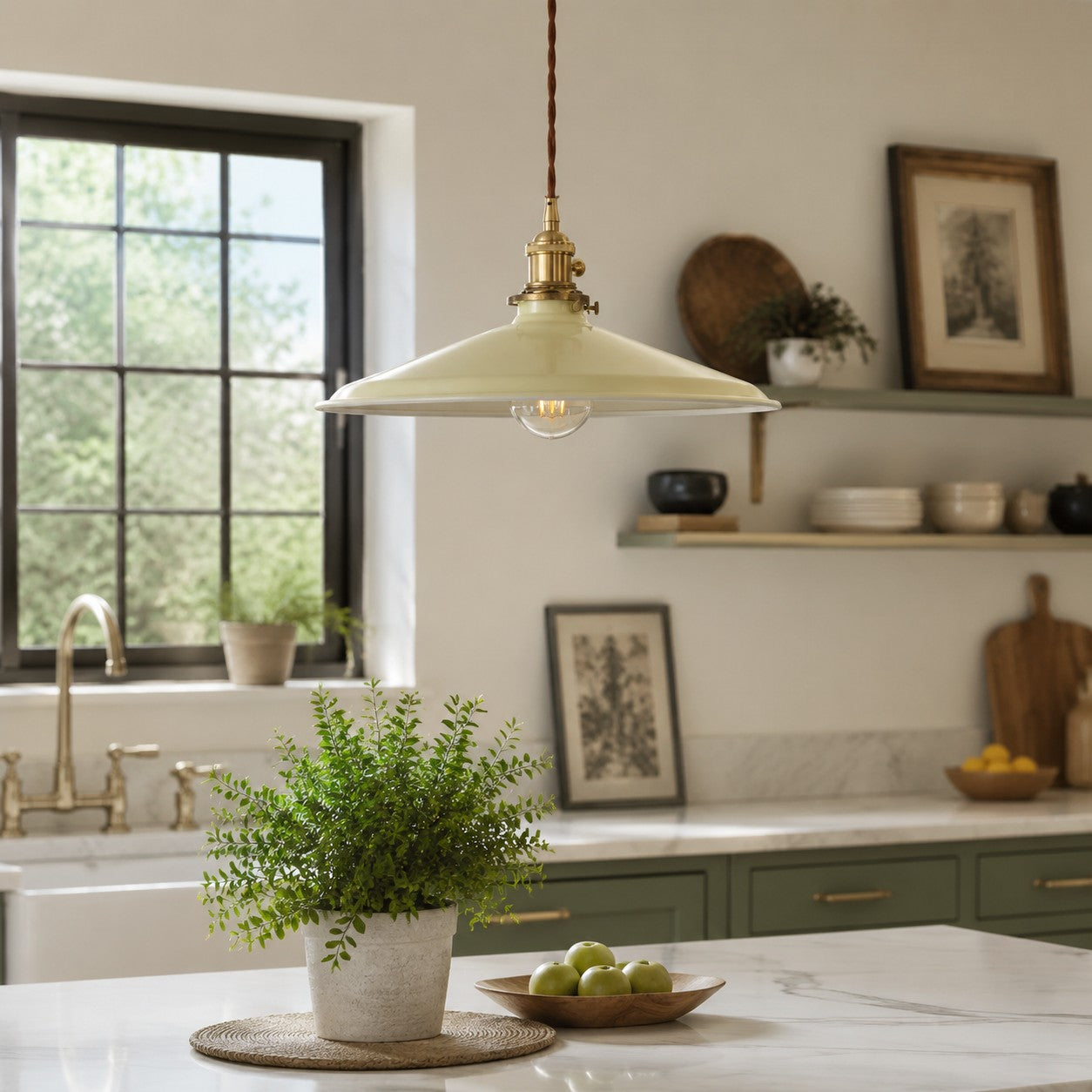 Nordic Farmhouse Pendant Ceiling Light — Hand-Rusted Finish