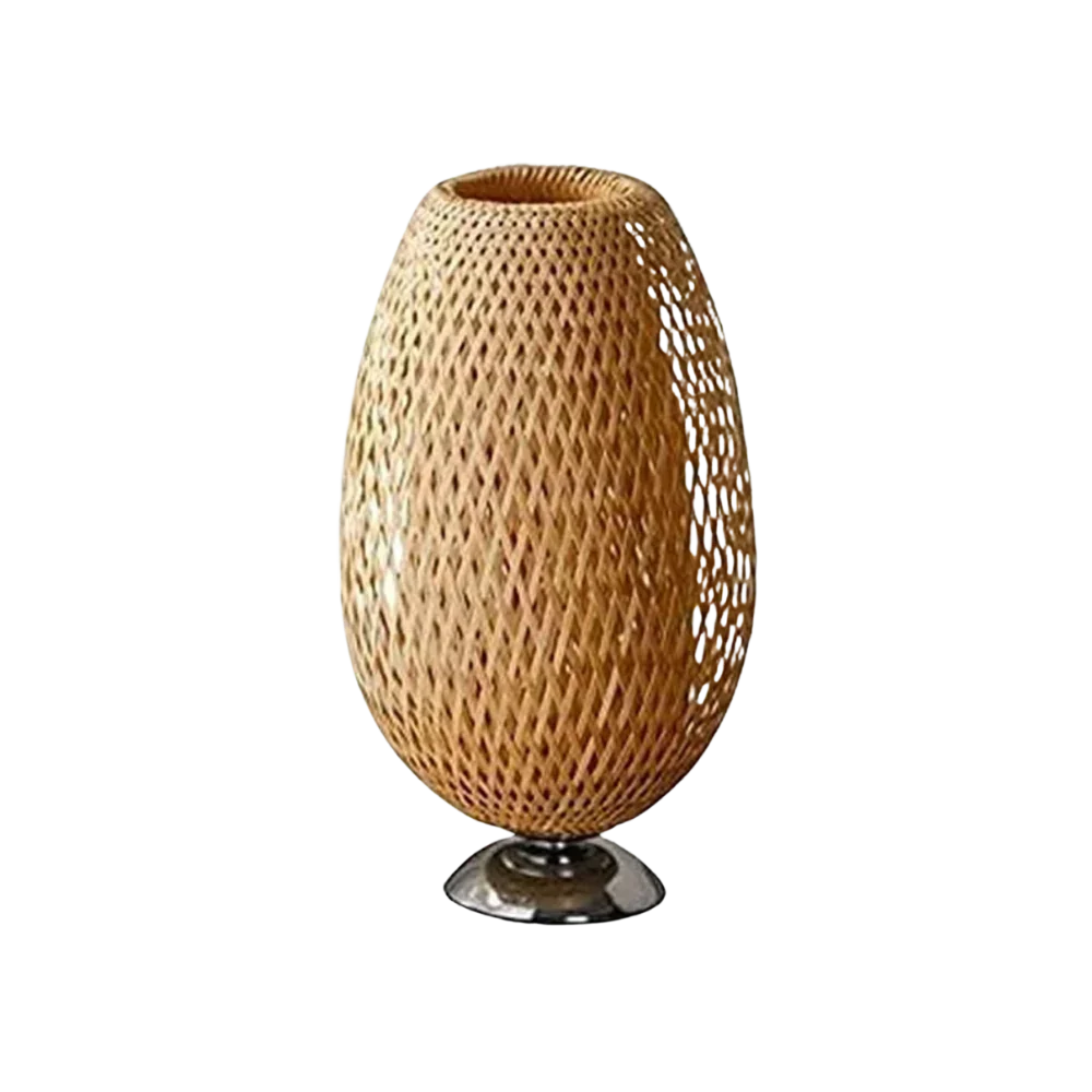 Sustainable Bamboo Table Lamp — Handcrafted Natural Accent Light
