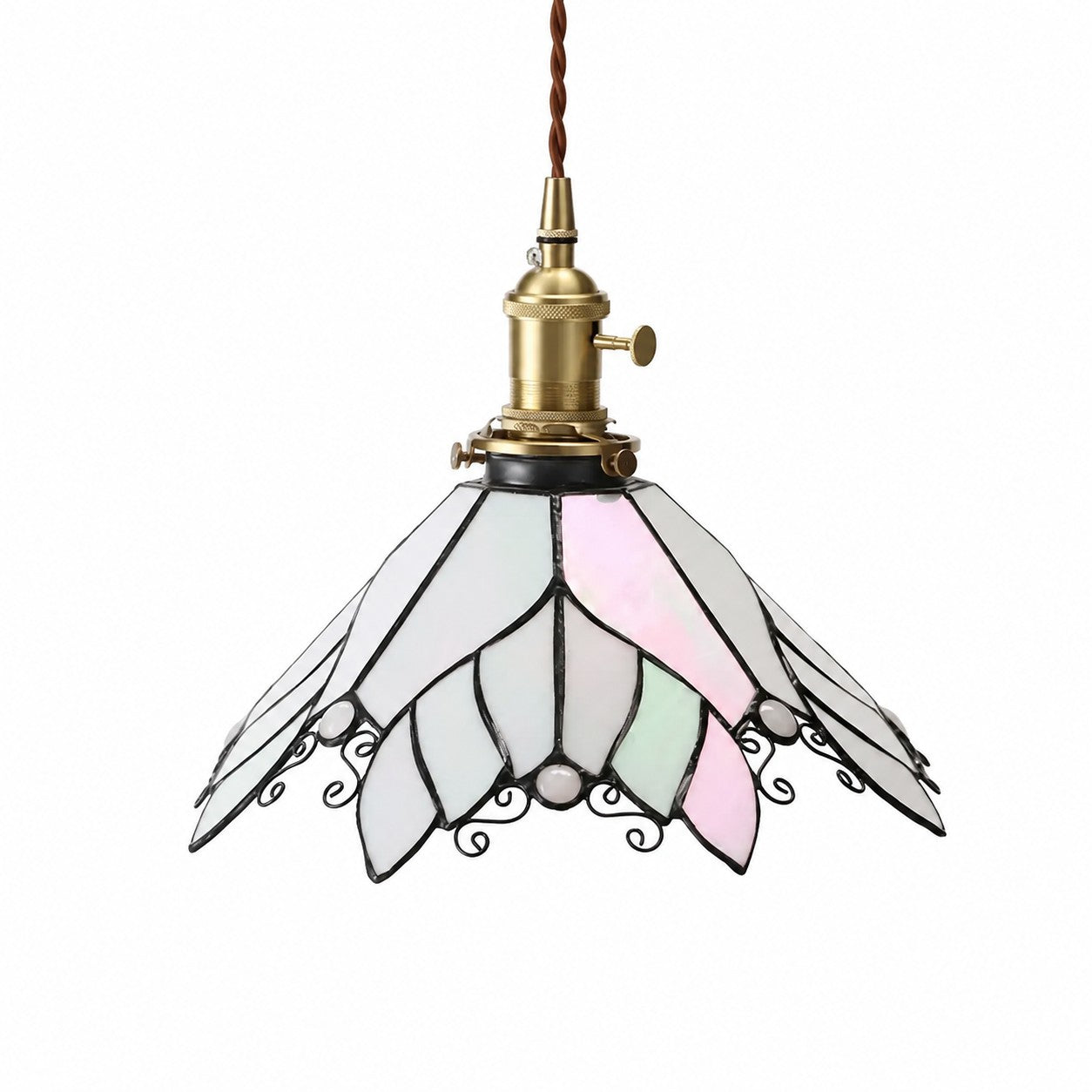 Handmade Stained Glass Ceiling Pendant Lamp
