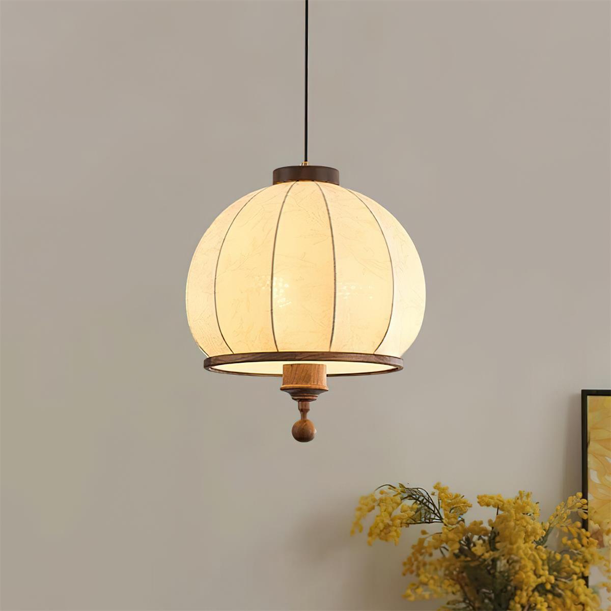 Harmony Pendant Lamp — Floral Pattern, Soft Ambient Glow