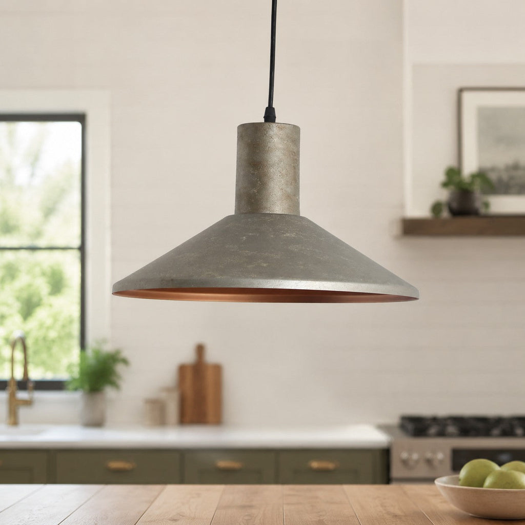 Nordic Farmhouse Pendant Ceiling Light — Hand-Rusted Finish