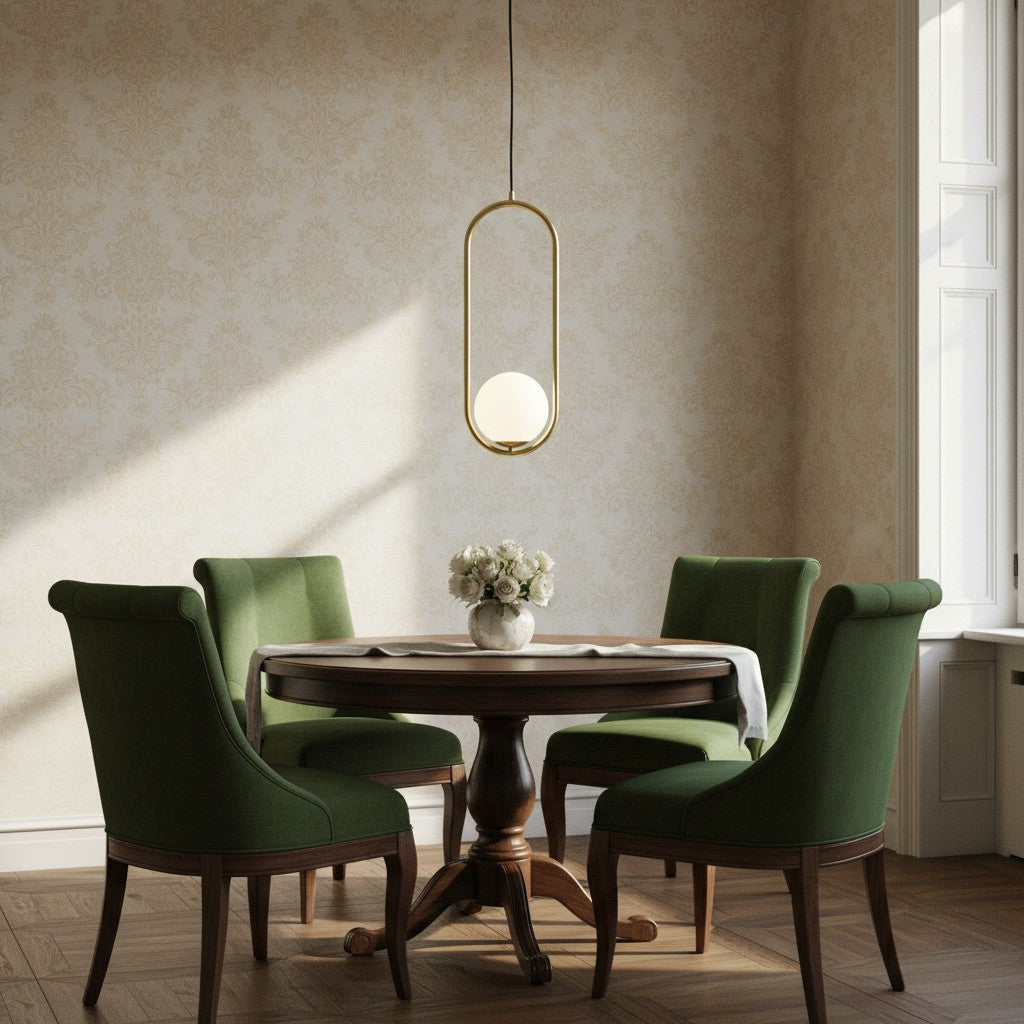 Halozen Modern Pendant Light — Soft Oval Decorative Hanging Lamp
