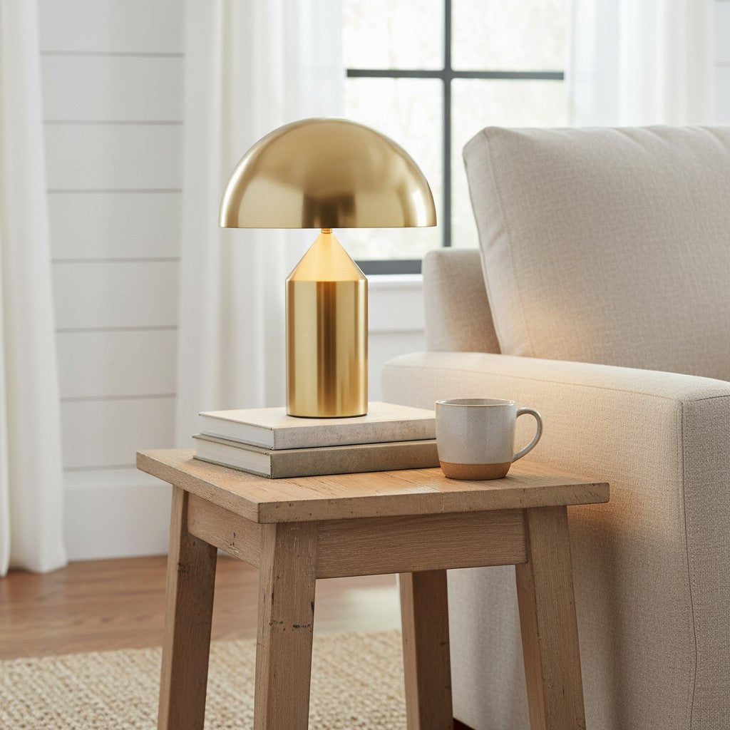 HaloVell N10 Mushroom Table Lamp — Modern Sculptural Design, Soft Accent Lighting