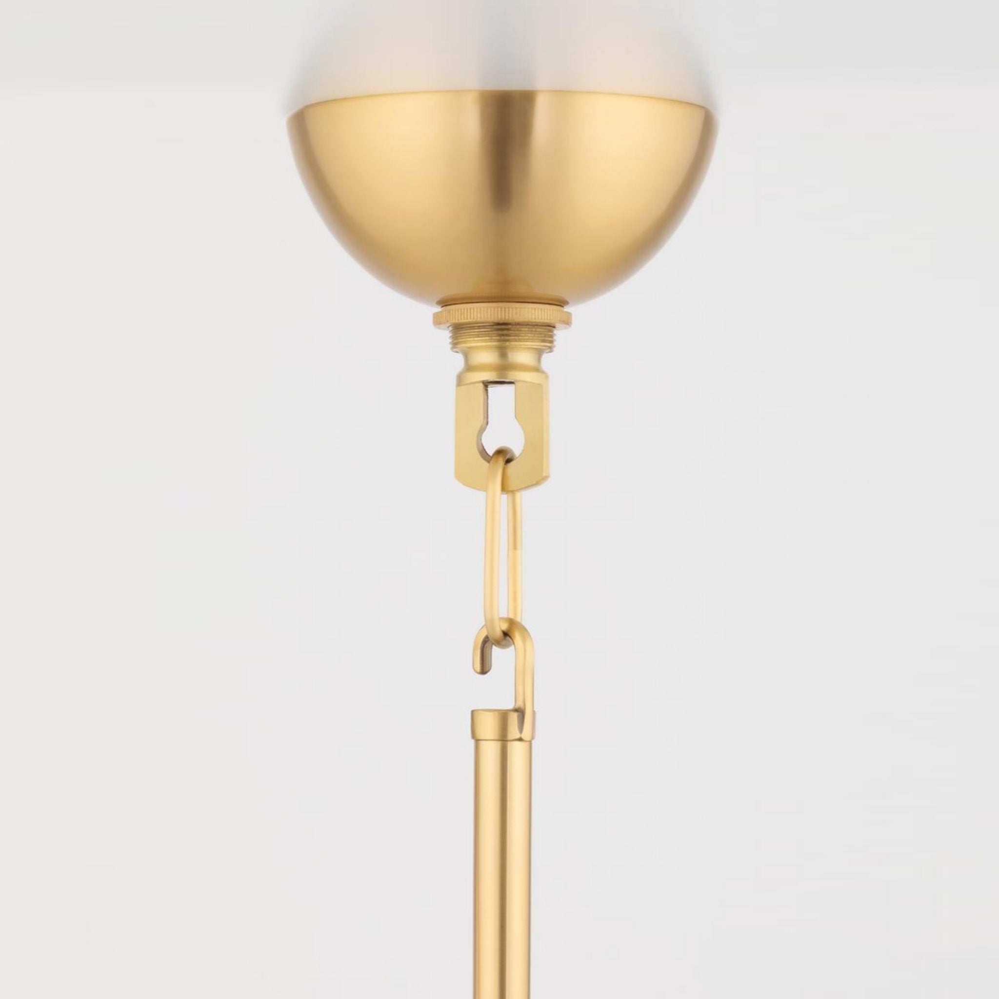 Esilora Harlem Chandelier — Belgian Linen Drum Shades