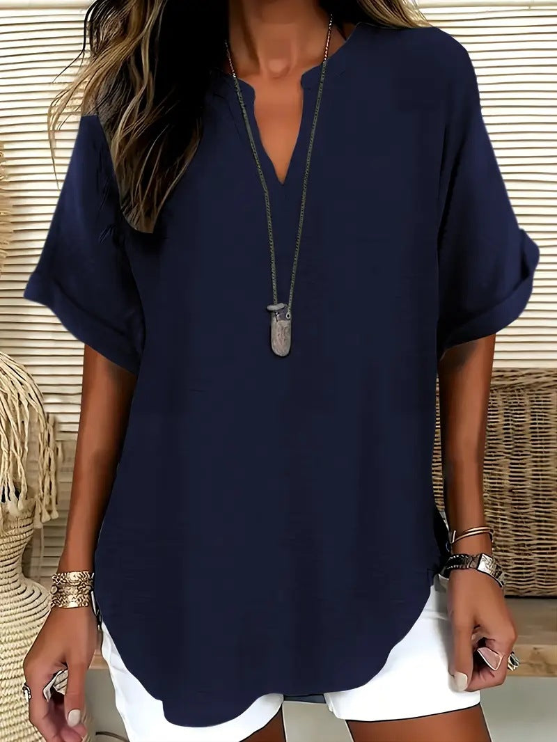 Blouse d'été élégante à la coupe ample et confortable