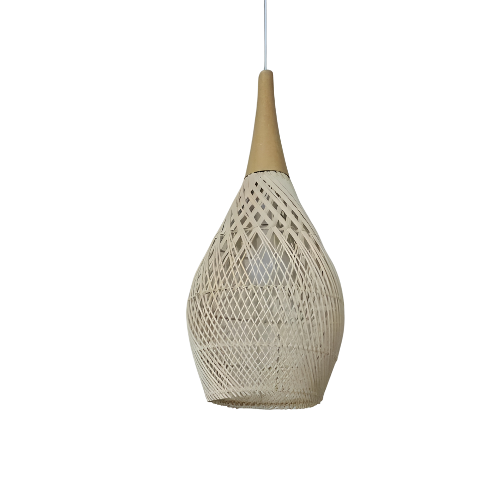 Handcrafted Rattan Pendant Lamp — Tapestry Ceiling Light