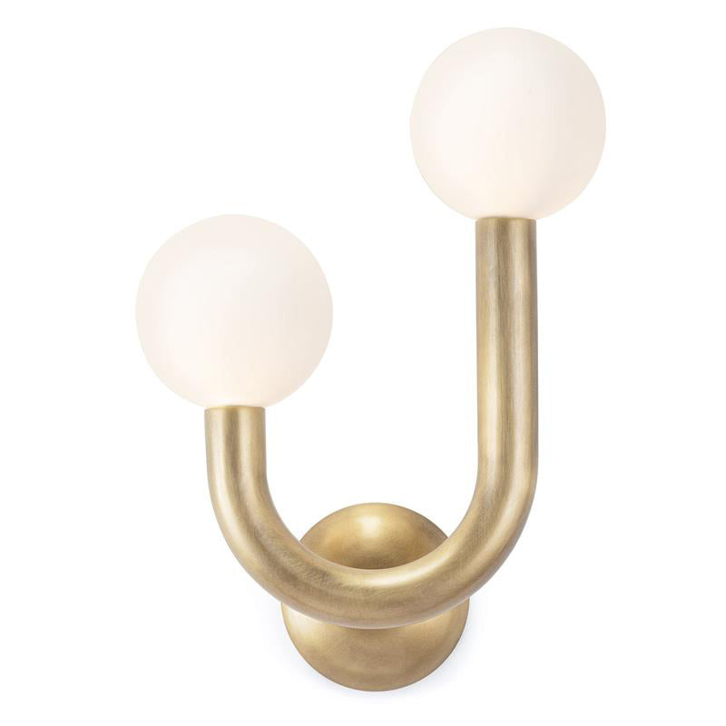 Happy Glass Wall Lamp — Asymmetrical Dual-Head Design