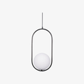 Halozen Modern Pendant Light — Soft Oval Decorative Hanging Lamp