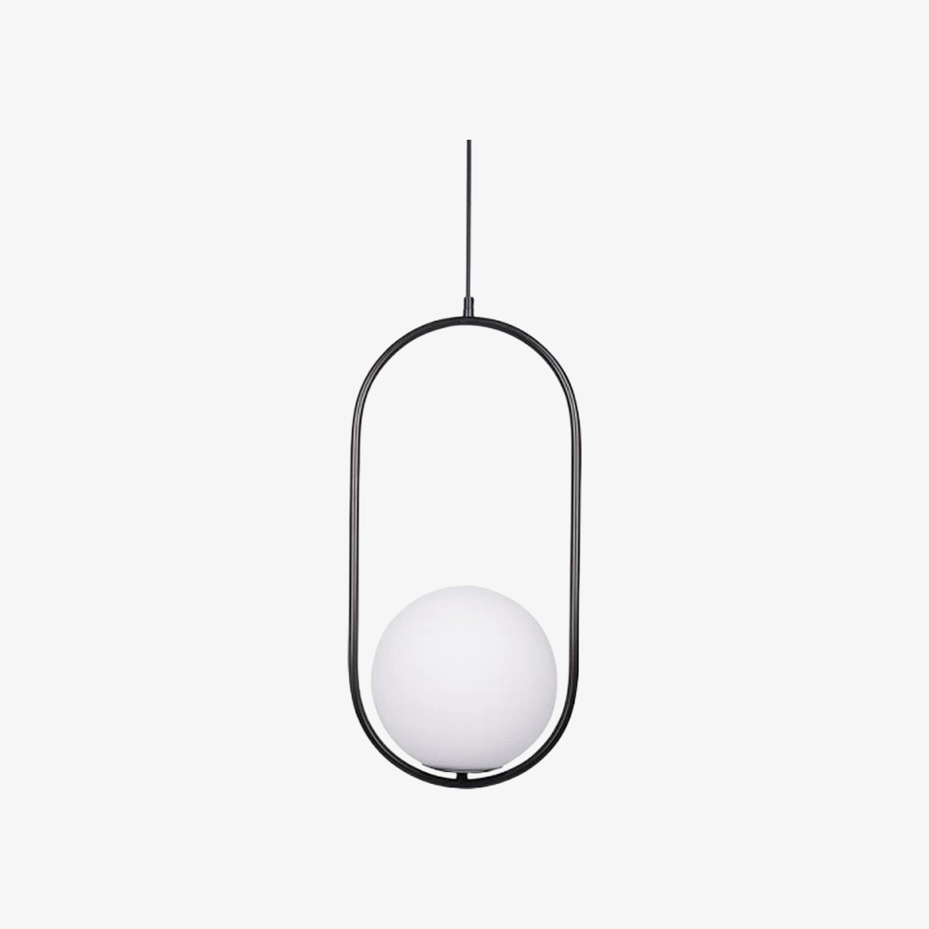 Halozen Modern Pendant Light — Soft Oval Decorative Hanging Lamp
