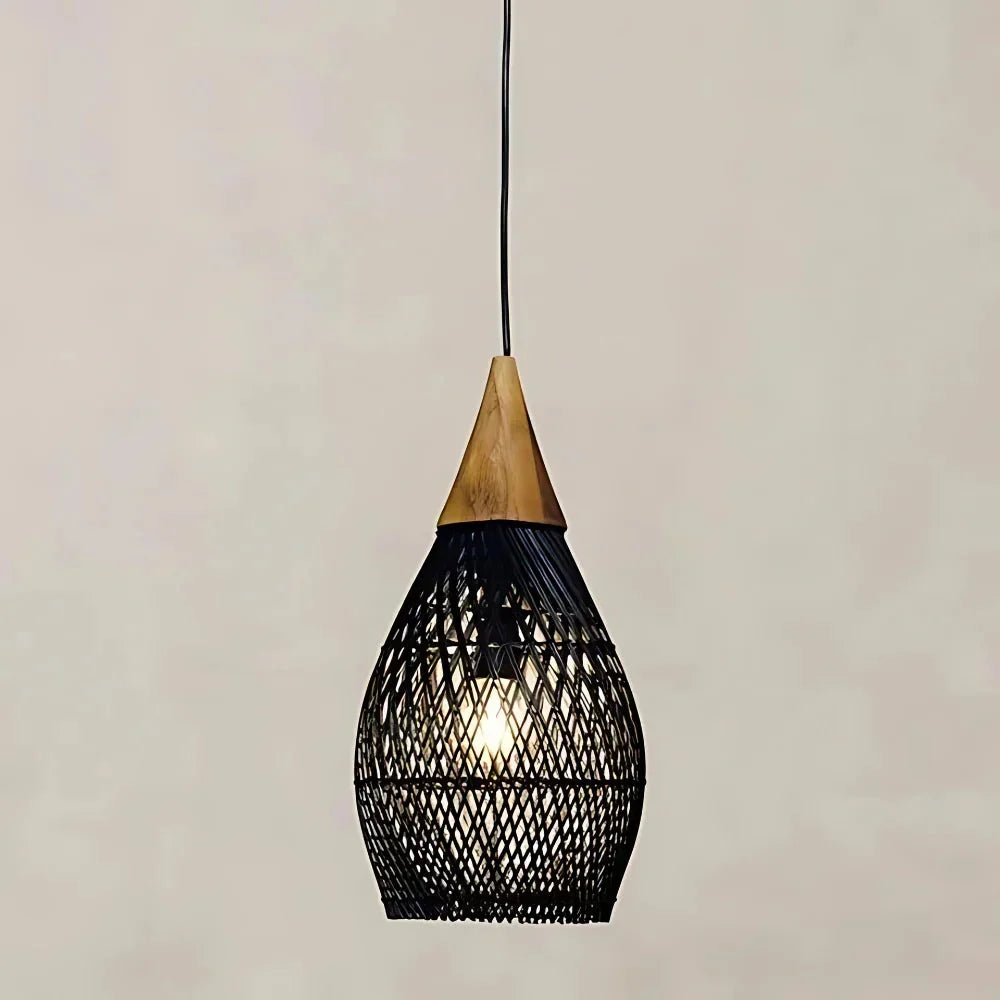 Handcrafted Rattan Pendant Lamp — Tapestry Ceiling Light