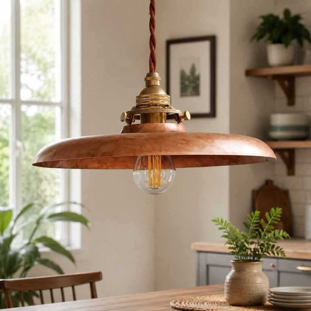 Nordic Farmhouse Pendant Ceiling Light — Hand-Rusted Finish