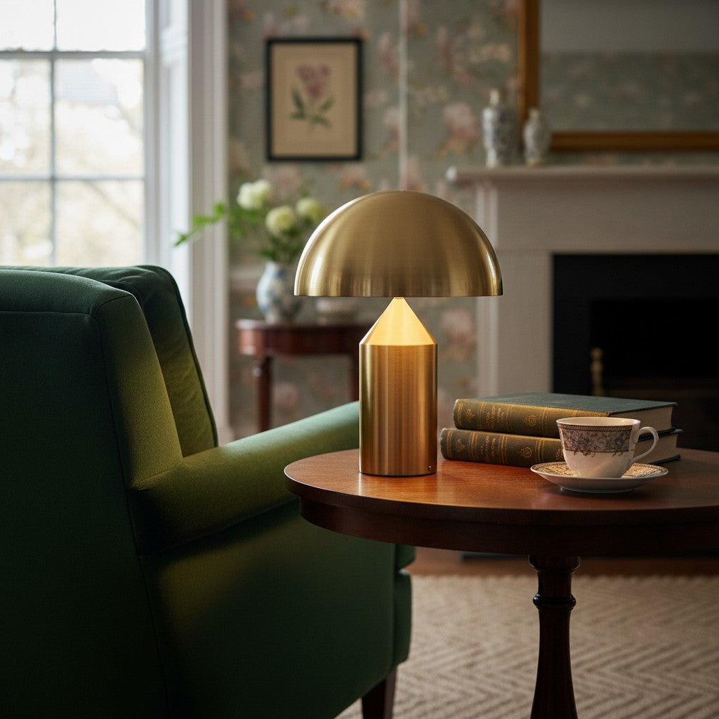 HaloVell N10 Mushroom Table Lamp — Modern Sculptural Design, Soft Accent Lighting