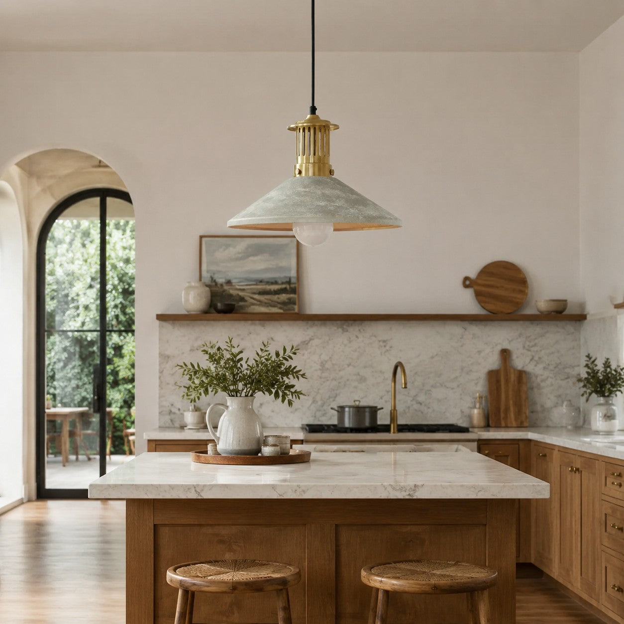 Nordic Farmhouse Pendant Ceiling Light — Hand-Rusted Finish