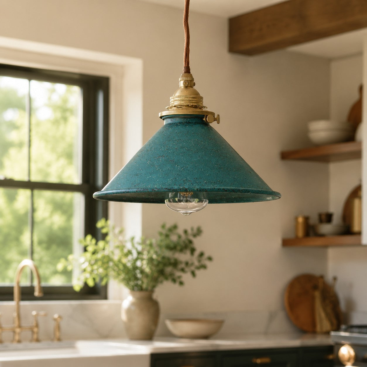 Nordic Farmhouse Pendant Ceiling Light — Hand-Rusted Finish
