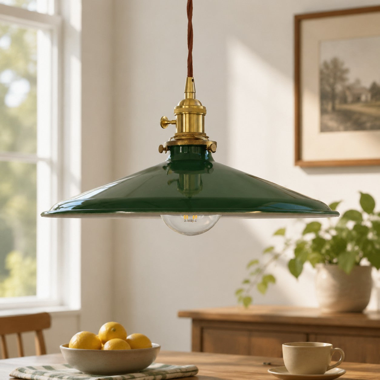 Nordic Farmhouse Pendant Ceiling Light — Hand-Rusted Finish
