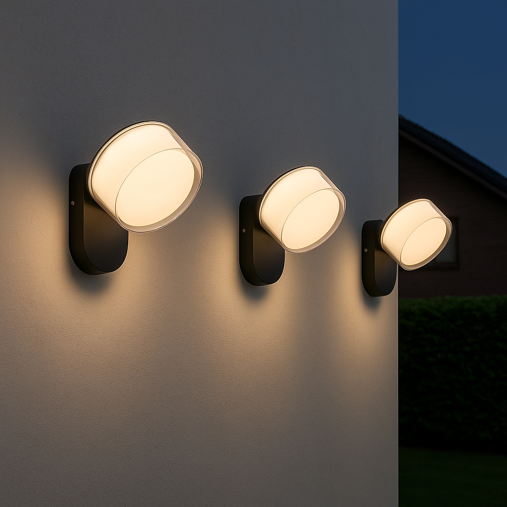 Versatile Adjustable Outdoor Wall Lamp - 16 cm Diameter | fashely