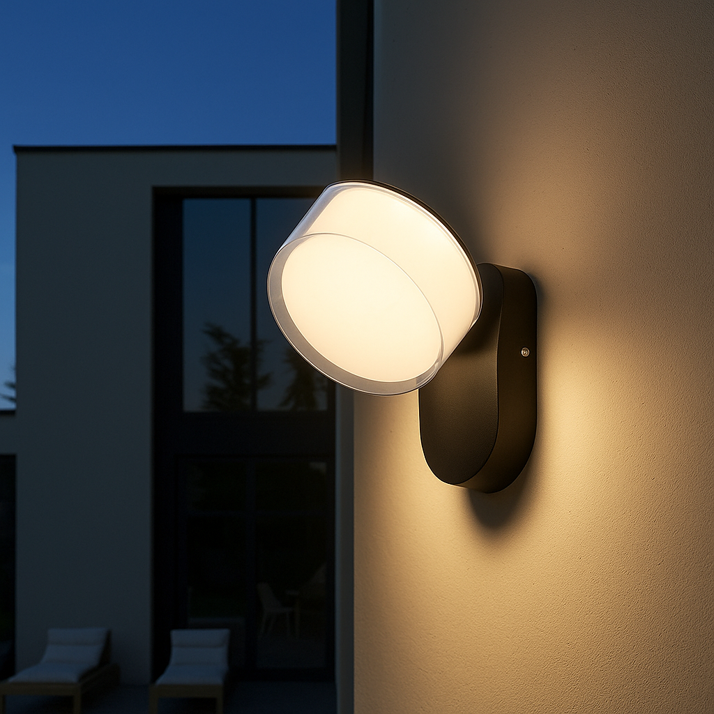 Versatile Adjustable Outdoor Wall Lamp - 16 cm Diameter | fashely