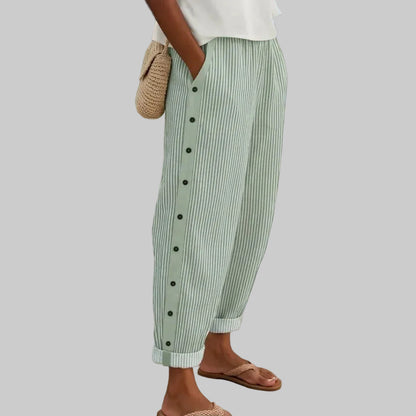 Pantalon Décontracté Avec Poches Latérales