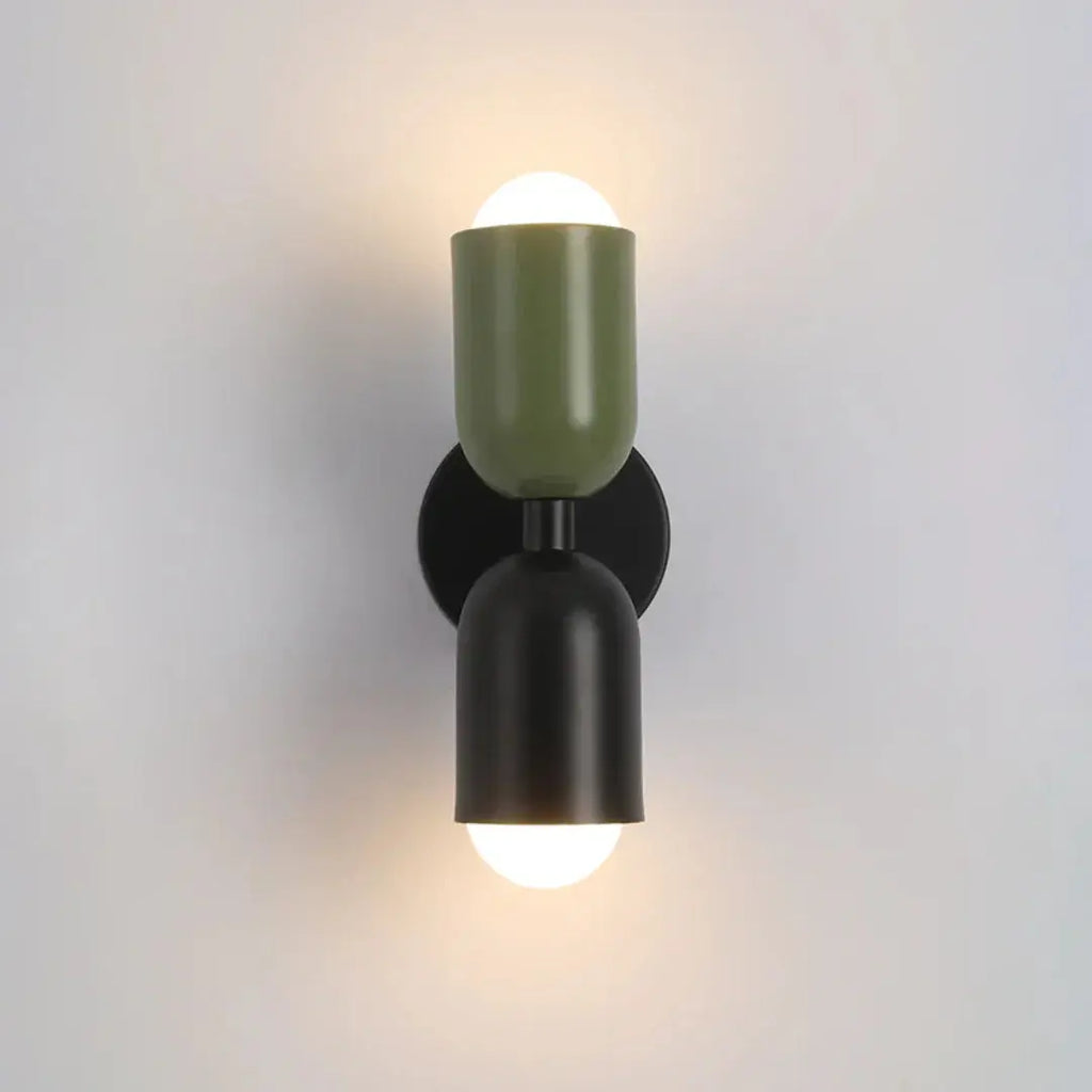 Up and Down Wall Light with Double Cylinder Design – Warm White Illumination | fashely