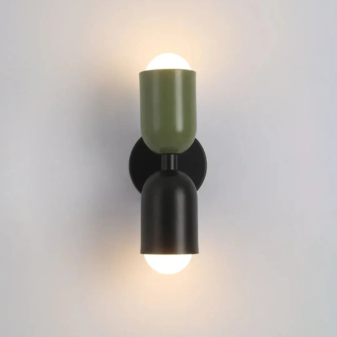 Up and Down Wall Light with Double Cylinder Design – Warm White Illumination | fashely