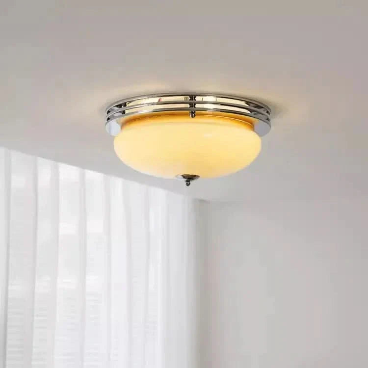 Bauhaus Style Glass Ceiling Lamp for Milk Coffee Ambiance | fashely