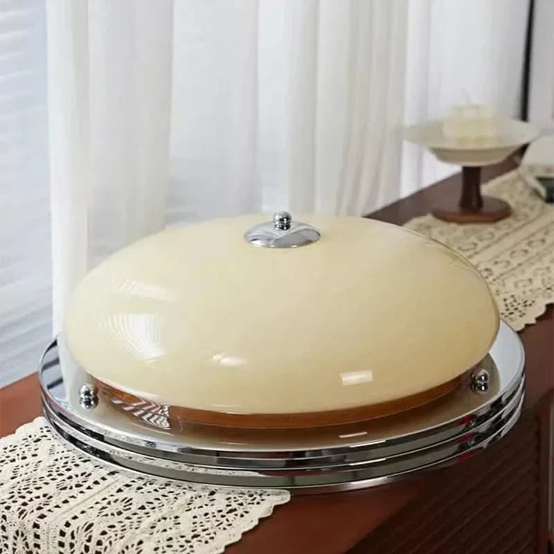 Bauhaus Style Glass Ceiling Lamp for Milk Coffee Ambiance | fashely