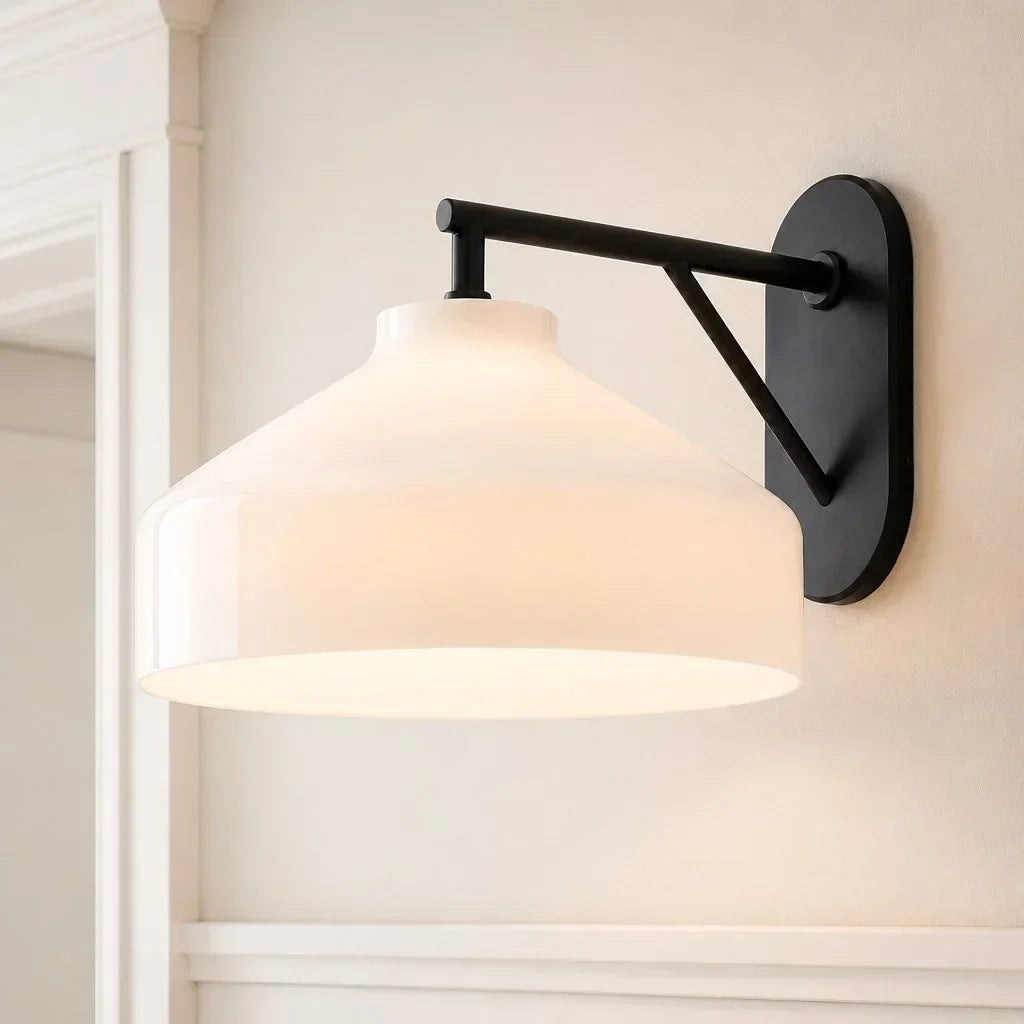 Hanton Industrial Modern Outdoor Wall Sconce — Slim Contemporary Design