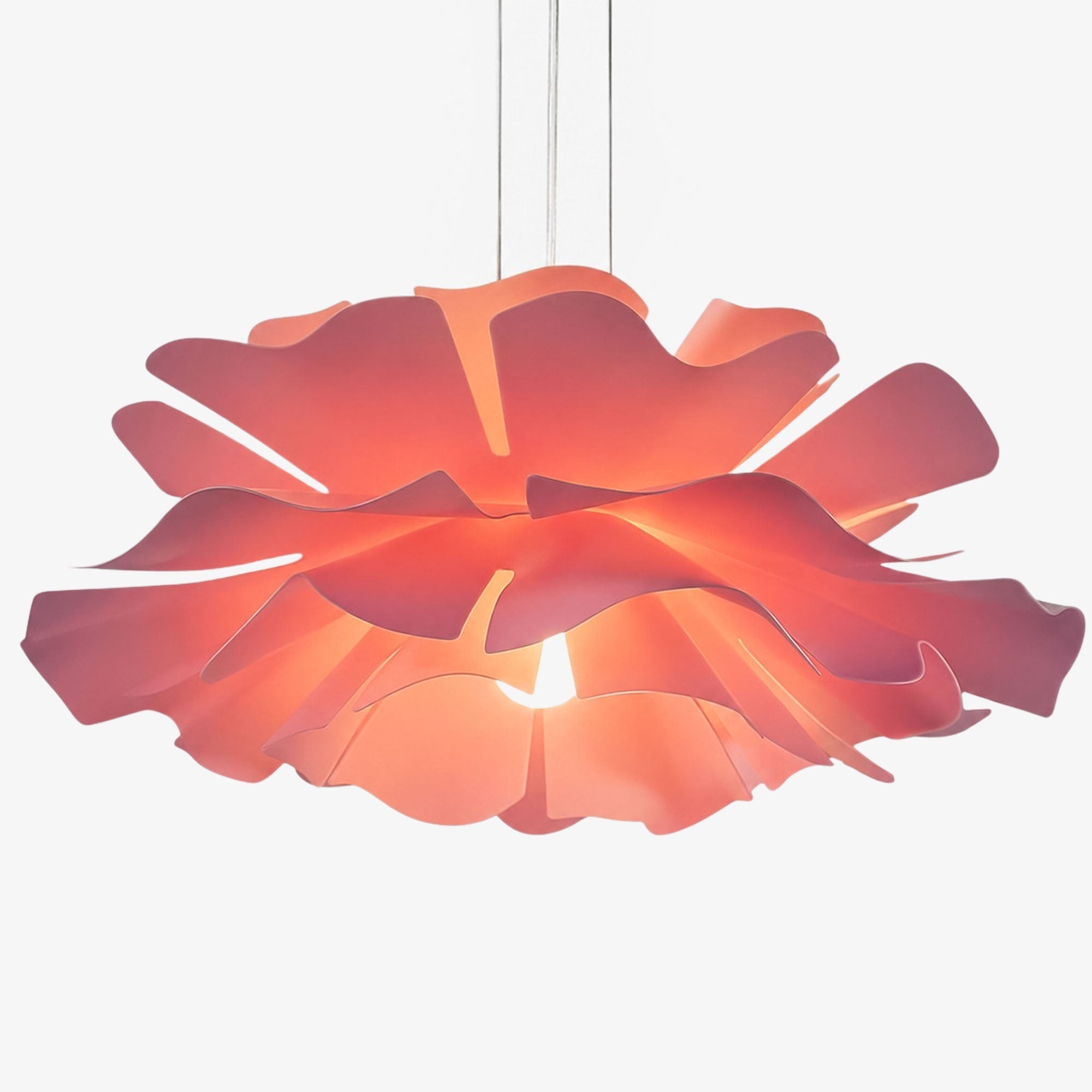Handcrafted White Lotus Flower Acrylic Pendant Light — Vintage Nordic Ceiling Lamp