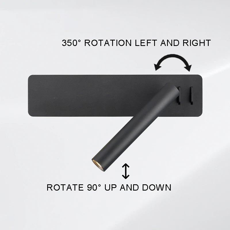 Versatile Glow – Adjustable LED Bedside Lamp for Perfect Lighting | fashely