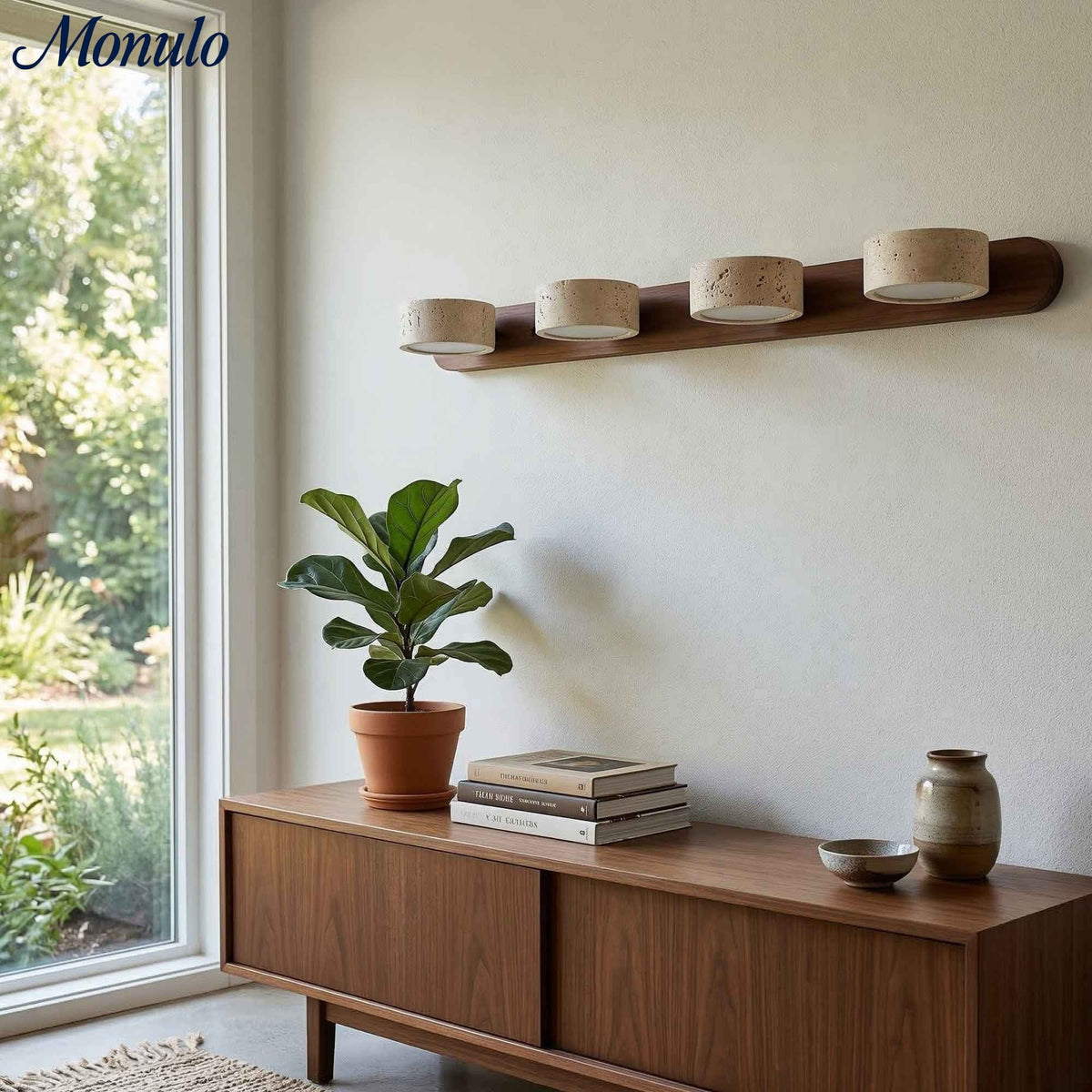 Travira Multi-Head Wall Sconce – Streamlined Stone Lighting